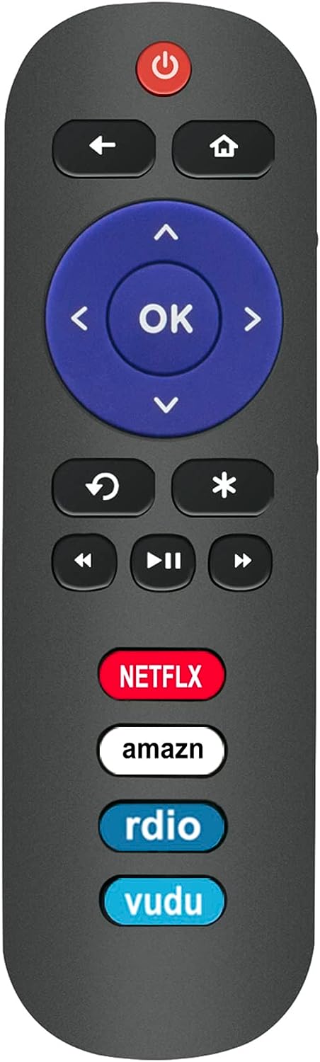 New RC280 RC282 Replacement Remote Control fit for S405 S421 Series TCL 4K UHD HDR ROKU Smart TV 43S405 49S405 55S405 65S405 43S421 50S421 55S421 65S421 with 4 Shortcut Key Best Price